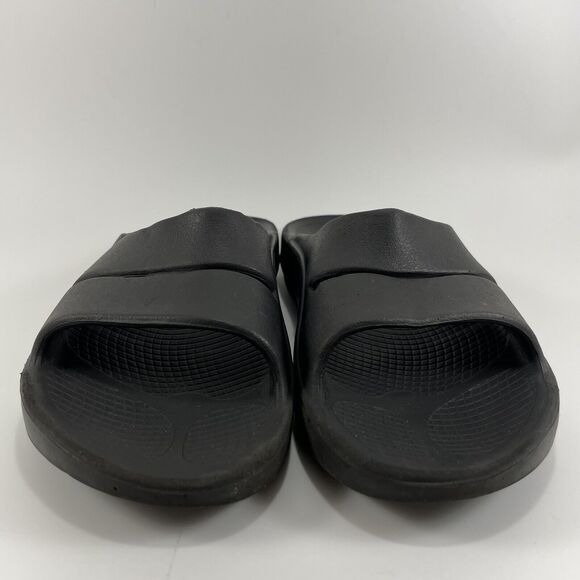 Oofos Ooahh Slide Sandals Womens Size 7 Black Comfort Recovery Mens 5 - Picture 2 of 9